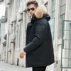 Nuovo stile antivento designer uomo Langford Parka piumino bianco Chaqueton tessuto canadese cappotto esterno Piumino con cappuccio caldo Doudoune519