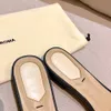Bruin Zucca Velvet Slide muilezels Sandalen voor dames slippers platte Slip On schoenen flats sandaal open teen luxe ontwerpers dia's