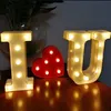 Party Decoration 1pc LED Nachtlamp 26 Letter 0-9 Digital Light Batterij Powered Wedding Birthday Xmas Home Decoraties