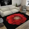 Tapis fleur imprimé tapis canapé grande chambre chevet balcon tapis de sol décoration de la maison petits tapis tapis tapis