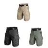 Pantalones cortos de carga militares urbanos para hombres Pantalones cortos de camuflaje al aire libre de algodón FS99 210716