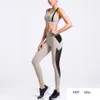 Melody Dames Trainingspakken Yoga Set Zomer Kleding Mesh Leggings Ademend Crop Top voor Fitness Gym Kleding