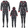 Christmas Family Matching Outfits Onesie Pajamas 2022 Dear Adult Kid Home Clothes New Year Lucky Deer Sleepwear Baby Romper L3 H1014