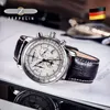 Zeppelin orologio in pelle impermeabile business casual quarzo quarzo cronografo multifunzione a tre occhiali 220225236s