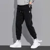 Style japonais mode hommes jean haute qualité coupe ample épissé concepteur décontracté Cargo pantalon Streetwear Hip Hop Joggers pantalon