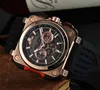 Quartz Watch Men Br Bell Edelstahl Ross es Armband Luxury5796000