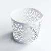 Lace Flower Style Laser Cut Papel Rings Guardiões do hotel Hotel Wedding Wedding Festy Favor Favor