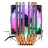 3-контактный CPU охлаждающий вентилятор радиатора Heatsink для Intel 775/1150/1151/1155/1156/1366 и AMD Все платформы 5 цветов освещения