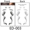 Tijdelijke baby haar tattoo stickers 23 stijlen haren randen krullend salon diy haarstyling sjablonen waterdicht blijvend make-up tool voor dames