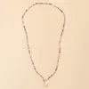 Pendentif Colliers Style Bohème Coloré Riz Perle Collier Femmes Simple Shell 2021 Bijoux Féminins