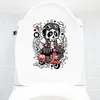 Wall Stickers Three Ratels QC522 Punk Cartoon Character Illustration Animal Sticker For Bathroom Car Hood Laptop Decal