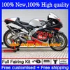 Ciało dla Aprilia RSV 125 RSV125 RS 125 RR 125RR RS125 R 99 00 01 02 2003 2004 2005 7NO.148 RSV125RR RS-125 RS4 99-05 RSV-125 1999 2000 2001 2001 03 03 04 05 Owalnia czerwony biały