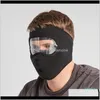 Mutsen herfst en winter verdikte warm gemaskerde hoed Suede rijden winddicht High Definition Goggles Anti Mist Masker Ski Caps C5IIH ZZWRR0