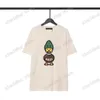 22ss Hommes Femmes Designers T-shirts T-shirt tricoté canard jacquard manches courtes Homme Ras du cou paris Mode Streetwear blanc noir xinxinbuy XS-L