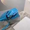 Borse blu brillante borse verdi da donna bella borse di design di alta qualità lusso bordi crossbody borse classica versione 23cm signora borsa da tasca
