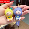 Keychain Mężczyźni I Kobiety Cute Cartoon Animal Owoce Miękkie Gumowe Lalki Klucz Key Chain Chain Torba Szkolna Wisiorek Małe Akcesoria G1019