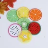 nouvelle Coupe Mat Pad Coaster Fruit Forme Silicone Tasse Pad Slip Isolation Pad Boisson Chaude Tapis EWF7682