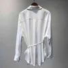 Autumn Plus Size Loose Women Blouse Single Breasted Solid Chiffon Shirts Long Sleeve Cardigan Lace Ladies Tops 11959 210508