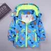 Children's stormsuit spring and autumn new fashion casual cute cartoon print Outdoor Jacket