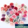 Fleurs décoratives Couronnes 10pcs / Lot Fleur artificielle 4cm Silk Rose Head for Wedding Party Decoration DIY Wall Scrapbook Craft faux1