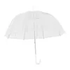 Mode Transparent Clear Bubble Dôme Forme Parapluie En Plein Air Parapluies Coupe-Vent Princesse Désherbage Décoration 210721