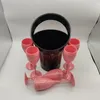 Moet Chandon Black Ice Bucket and Pink Wine Glass Acrylic Goblets 샴페인 유리 웨딩 바 파티 병 Cooler 3000ml246b