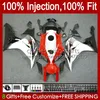 Corps de moulage par injection pour HONDA CBR 1000 RR CC 1000RR 1000CC 06-07 Carrosserie 59No.43 100% Fit CBR1000 RR Blanc blk rouge CBR1000RR 06 07 CBR1000-RR 2006 2007 Kit de carénage OEM