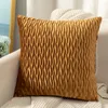 Solid Color Velvet Press veckad kuddfodral SOFA Pillows Bedside Home Office Back Cushion Lumbal PillowCover1335651