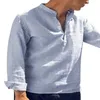 Мужские повседневные рубашки Мужчины Весна Летняя мода Япония Стиль Harajuku Хлопковое белье Тонкий с длинным рукавом 5 Цвета Минимализм Модные Белые Топы