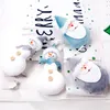 Christmas Decorations 1pcs Cute Tree Decoration Pendant Grey Blue Santa Clause Snowman Doll Hanging Ornaments For Home