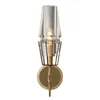 Wall Lamp Modern Claridges Brass Glass Single Sconce Dining Room Restaurant Led Led Lighting