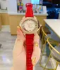 Marka Watches Women Girl Out Crystal Oval Stil Deri Kayış Kuvars Bilek CH56271F