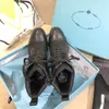 Designer di lusso in pelle e tessuto di nylon Stivaletti Fashion Biker Australia Stivaletti Donna Winter Platform Sneakers taglia Eur 35-41 (con scatola)