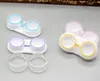 black yellow blue pink Contacts Lens Case Holder Plastic Objective Travel Portable boxes Storage Container Colorful Eye Box