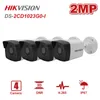 Hikvision DS-2CD1023G0-I 2MP IRネットワークPoE IPカメラ4PCS屋外ナイトビジョンホームセキュリティビデオ監視カメラ