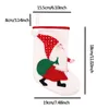 Pluszowe Christmas Stocking Xmas Drzewo Wiszące Decor Santa Claus Skarpetki Dla Dzieci Cukierki Prezent Sock Bag Party Festival Decoration BH4985 Wly