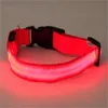 Obroże dla psów Smycze Ładowanie USB Regulowany kołnierz PET LED Nocna noc Migarka Luminous Plastic Neck Dog