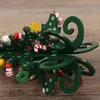 パーティーの供給6枚の木製クリスマスツリーの子供の手作りDIY 3次元クリスマスツリーシーンレイアウト装飾品