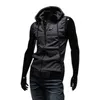 Designers Hommes À Capuche Sans Manches Zip Casual Sweat À Capuche Eté Automne Couleur Unie Coton Veste Gilet Gilets Top