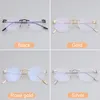 Sunglasses Anti-Blue Light Glasses Men Women Rimless Optical Frame Eye Protection Ultra Eyeglasses Computer Goggles