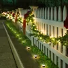 Outdoor Solar String Lights Vattentät Mini Ground Spike Light Pathway Scene Layout LED Garden Lawn Spotlight