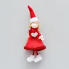 Natale Little Angel Girl Doll Ornamento da tavolo Decorazioni per l'albero di Natale Forniture per feste Articoli per l'arredamento del desktop w-00819