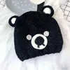 Kids Children Child Baby Skullies Beanies Boy Girl Hat Cap Winter Solid Cartoon Bear Ear Warm Thick Elastic Fashion Accessories Y21111