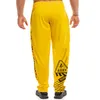 Mäns byxor Bodybuilding Mäns Sportkläder Byxor Lösa Andningsbara Casual Byxor Utomhus Jogger Pant SprintingThe Stor storlek 210714