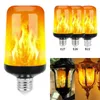 Ampoules LED effet de flamme ampoule 4 modes scintillement émulation maison lampe de jardin noël Halloween décor E27 lumières