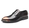 luxurys Men Wedding Shoes Microfiber Leather Formal Business Pointed Toe for Man Dress Shoe Men's Oxford Flats Plus Size 38-48