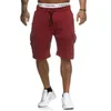 Summer Casual Shorts Męskie Jogging Cargo Mężczyzna Sport Spodnie dresowe Sznurek Spodnie Jogger Multi-Pocket 210713