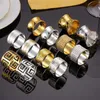 Gold Silver Napkin Ring Stainless Steel Napkins Buckle Hotel Wedding Table Decoration Towels Decor Hollow Out Rings LLF8599