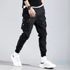 Hip Hop Men Pantalones Hombre High Street Kpop Casual Cargo Pants med många fickor joggare Modis Streetwear Trousers 2021