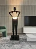 Lampes de sol Lampe d'art humanoïde El Lobby Hall d'exposition Creative Grande sculpture d'atmosphère de corps humain